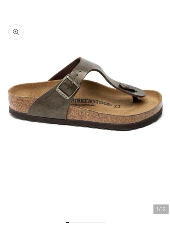 Birkenstock Shoes - Birkenstock Gizeh Golden Brown Birko-Flor Regular Width Sandals Women’s Size 38